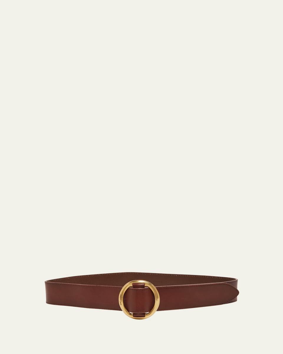 Vegetal Leather Buckle Belt